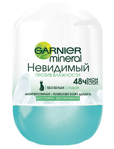Garnier Mineral Невидимый Против Влажности Роликовый дезодорант